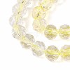 Crackle Transparent Glass Beads Strands X1-GLAA-N063-8mm-08-3