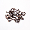 Tibetan Style Heart Toggle Clasps LS-RLF1109Y-NF-2