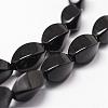 Natural Black Onyx Beads Strands G-P161-07-12x6mm-3