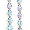 Electroplate Glass Beads Strands EGLA-B010-01A-HR02-1