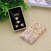 Flower Pattern Cardboard Jewelry Packaging Box X3-CBOX-L007-003C-3