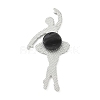 Ballerina Robot Enamel Pins JEWB-F047-01B-P-2
