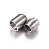 304 Stainless Steel Magnetic Clasps with Glue-in Ends STAS-Q164-3