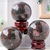 Natural Rhodonite Crystal Ball Display Decorations PW-WG27983-02-2