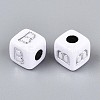 Opaque Acrylic Beads SACR-T035-03B-3