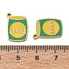 304 Stainless Steel Enamel Pendants SA-CBAD60D-08G-01-3