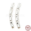925 Sterling Silver Tube Beads STER-Z004-04E-1