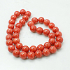 Natural Mashan Jade Round Beads Strands X-G-D263-4mm-XS03-2