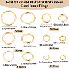 1200Pcs 6 Styles 304 Stainless Steel Jump Rings STAS-BBC0009-56-2