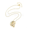 Brass Micro Pave Cubic Zirconia Letter Pendant Necklaces LS-KK-Z069-01G-Q-2