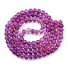Baking Paint Glass Beads Strands DGLA-Q023-8mm-DB41-01-2
