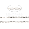 Rhodium Plated 925 Sterling Silver Figaro Chains STER-F052-12P-2