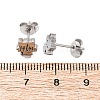Tarnish Resistant 304 Stainless Steel Kitten Stud Earrings X-EJEW-F227-08P-2