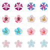 40Pcs 8 Style Plastic Beads KY-DC0001-12-1