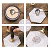Brass Wax Seal Stamp AJEW-CP0002-21-42-8