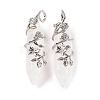 Natural Quartz Crystal Double Terminal Pointed Pendants G-C144-03P-05-1