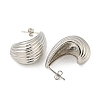 Brass Stud Earrings EJEW-Q799-01P-2