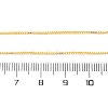0.9MM Brass Box Chain Necklace Making NJEW-D302-77G-3