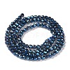 Electroplate Transparent Glass Beads Strands X1-GLAA-H021-01B-FR05-4