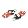 Alloy Enamel Pendants FIND-C037-17P-04-2