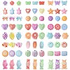 Craft Style Acrylic Beads Sets MACR-FS0001-68-2