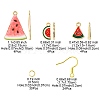 DIY Watermelon Dangle Earrings DIY-FS0006-06-5
