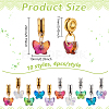 40Pcs 10 Styles Glass European Dangle Charms PALLOY-PH01829-2
