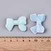 Flocking Opaque Acrylic Bowknot Beads OACR-T030-10M-4