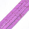 Spray Painted Non-magnetic Synthetic Hematite Beads G-T124-02F-1