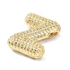 Rack Plating Brass Micro Pave Cubic Zirconia Pendants KK-Q790-01Z-G-2