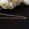 Gold Plated Tin Alloy Cable Chain Necklaces NJEW-BB10182-18-2