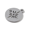 Non-Tarnish 304 Stainless Steel Pendants STAS-B062-12P-2