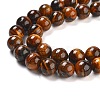 Natural Tiger Eye Round Bead Strands X-G-R200-12mm-2