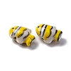 Handmade Porcelain Beads PORC-R002-01G-2