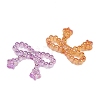 UV Plating Opaque Acrylic Beads MACR-C036-15-2