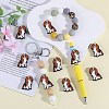 10Pcs Food Grade Eco-Friendly Silicone Focal Beads SIL-SZ0001-89A-4