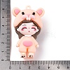 The 12 Chinese Zodiac Girl Doll PVC Plastic Pendants KY-S172-16A-3