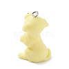 Opaque Resin Dog Pendants RESI-P033-A06-2
