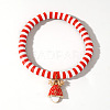 Christmas 304 Stainless Steel Enamel Charm Bracelets ZQ4442-14-1