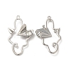 Glass Paper Plane Pendant PALLOY-K001-075P-04-1