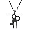 Halloween 304 Stainless Steel Laser Cut Pendant Necklaces FS-WG247A7-13-2