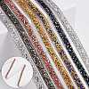 5 Yards Self Adhesive Resin Rhinestone Tape DIY-SP0002-49F-6