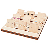 Wood Earring Card Display Stands EDIS-WH0039-01-1