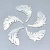 Natural White Shell Mother of Pearl Shell Pendants SSHEL-N036-065-1