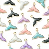 20Pcs 5 Colors Alloy Enamel Pendants ENAM-YW0003-05-2
