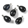 Natural Banded Agate Pendants GG-K002-08A-17-1