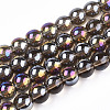 Electroplate Transparent Glass Beads Strands GLAA-T032-T6mm-AB02-1