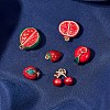 6Pcs 6 Style Brass Enamel Charms KK-SZ0004-04-5