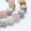 Natural Morganite Beads Strands G-E365-03-6mm-1