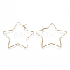 Brass Earring Hooks KK-T038-426G-1